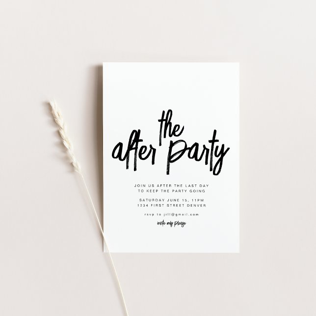 The After Party Wedding Late Night Invitation (Creator Uploaded)