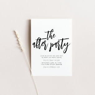 The After Party Wedding Party Invitation