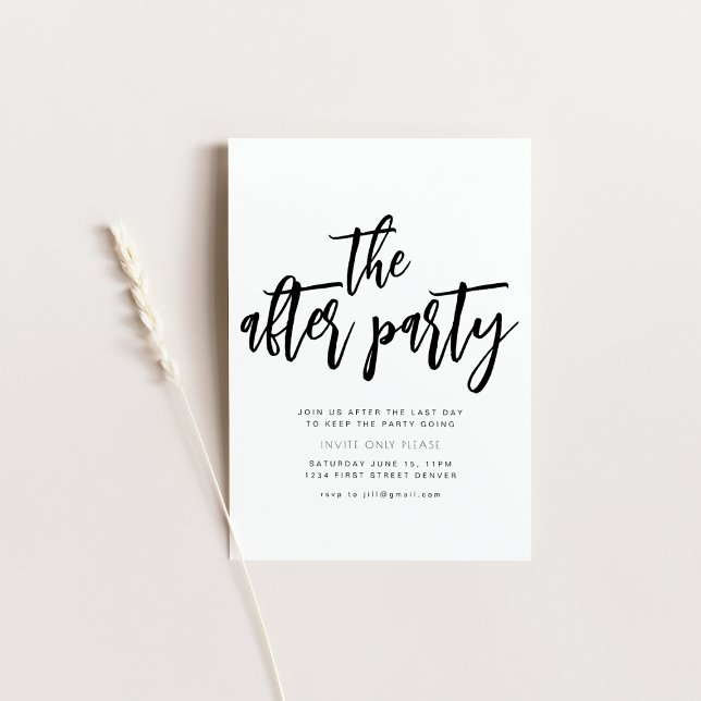 The After Party Wedding Party Invitation (Creator Uploaded)