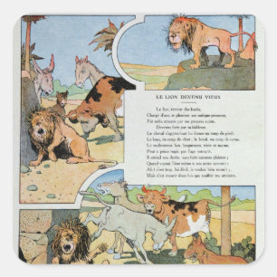 The Ageing Lion, from the Fables Square Sticker
