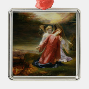 The Agony in the Garden, 1858 (oil on panel) Metal Tree Decoration