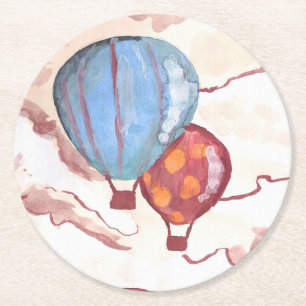 The Air I Breathe by AnyaC Round Paper Coaster