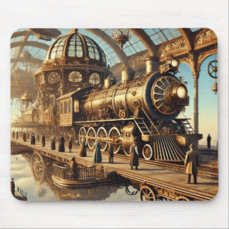 The Airborne Train Terminal Mouse Pad