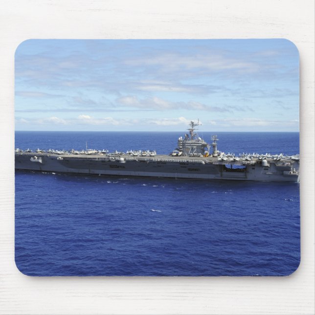 The aircraft carrier USS Abraham Lincoln 2 Mouse Pad (Front)