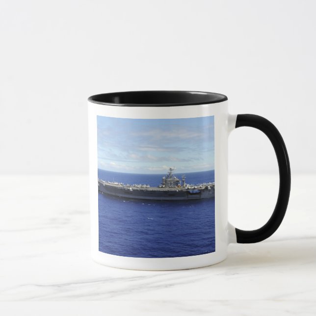 The aircraft carrier USS Abraham Lincoln 2 Mug (Right)
