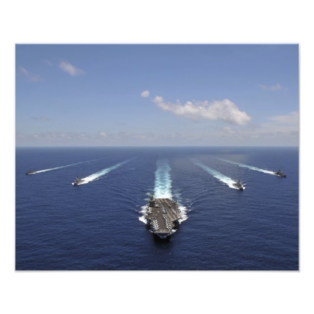 The aircraft carrier USS Abraham Lincoln 2 Photo Print (Front)