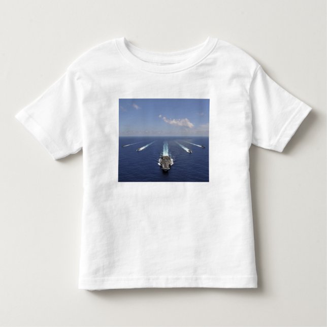 The aircraft carrier USS Abraham Lincoln Toddler T-Shirt (Front)