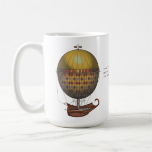 The Airship Nautisme Steampunk Flying Machine Coffee Mug