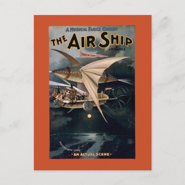 The Airship Postcard (Front)