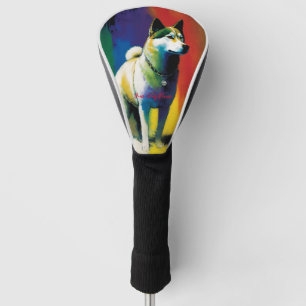 The Akita Dog - Composition 009 Golf Head Cover