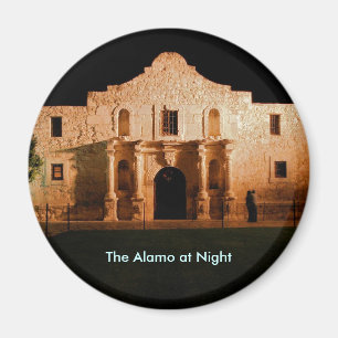 The Alamo at Night Magnet