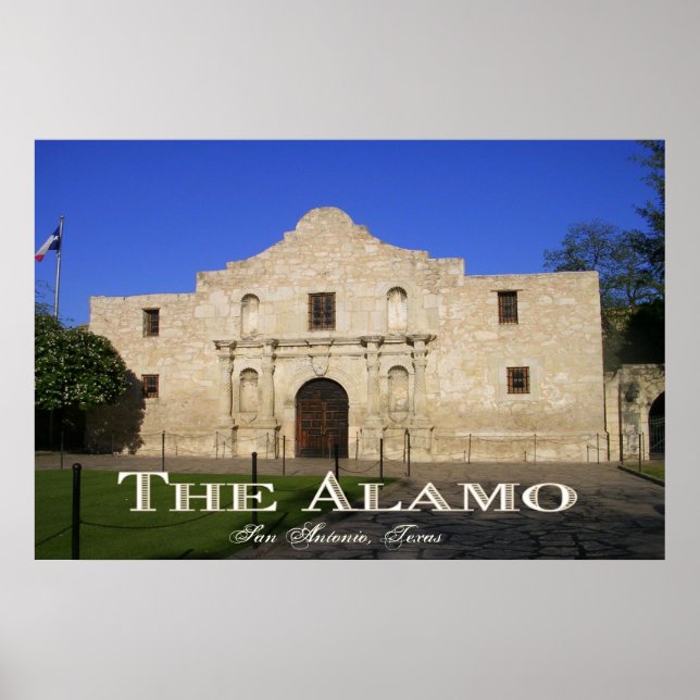 The Alamo, San Antonio Texas Poster (Front)