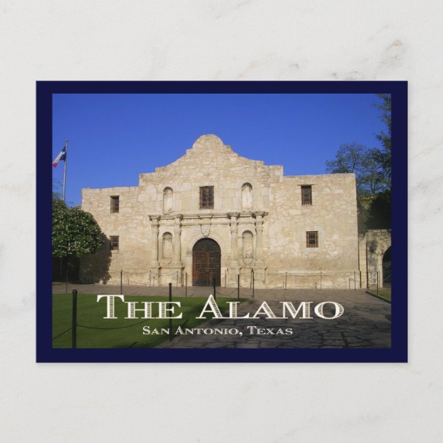 The Alamo, San Antonio, TX. Postcard (Front)