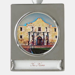 The Alamo Travel Art Watercolor Ornament