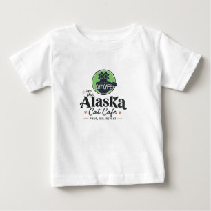 The Alaska Cat Cafe “Purr, Sip, Repeat” Baby T-Shirt