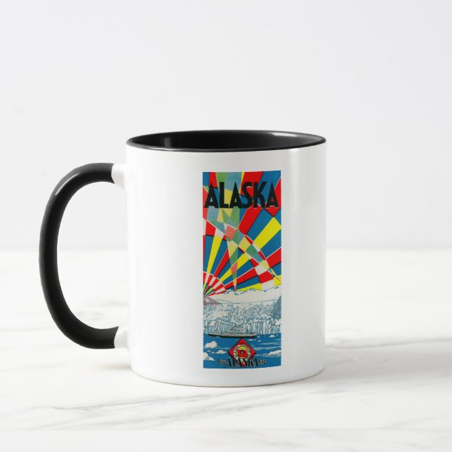 The Alaska Line Steamship Poster Mug (Left)