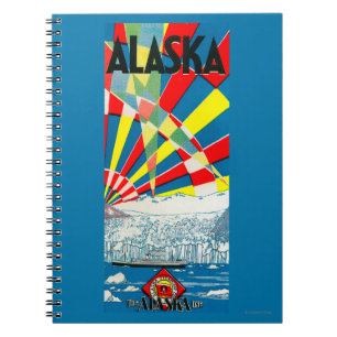 The Alaska Line Steamship Poster Notebook