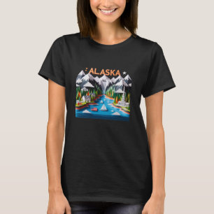 The Alaska State In Usa Sticker1 T-Shirt