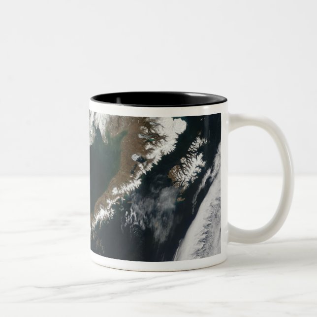 The Alaskan Peninsula and Aleutian Islands Two-Tone Coffee Mug (Right)