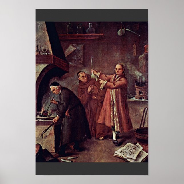 The Alchemist By Longhi Pietro (Best Quality) Poster (Front)