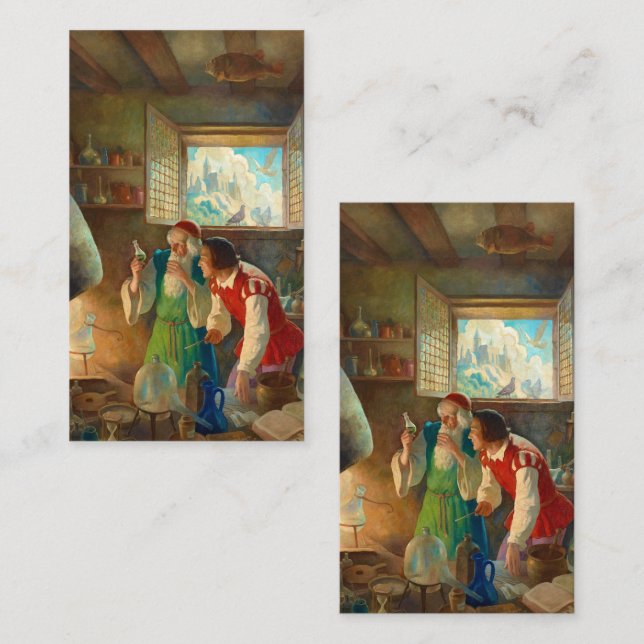 The Alchemist by Newell Convers Wyeth Business Card (Front/Back)