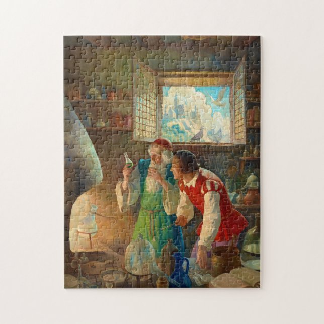 The Alchemist by Newell Convers Wyeth Jigsaw Puzzle (Vertical)