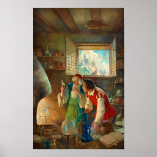 The Alchemist by Newell Convers Wyeth Poster