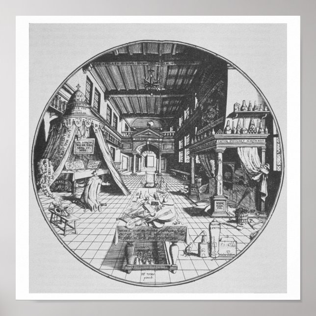 The Alchemist in his Laboratory, from 'Amphitheatr Poster (Front)