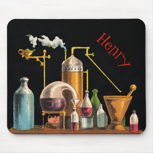 The Alchemist Mad Scientist Mouse Pad (Front)