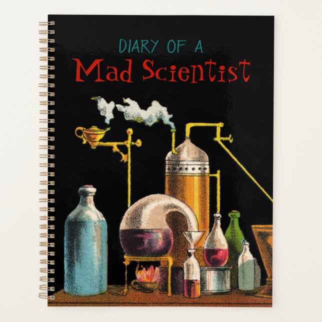 The Alchemist Mad Scientist Notebook Planner (Front)