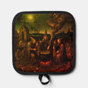 The Alchemist’s Hearth: Witches' Kitchen Occult Pot Holder