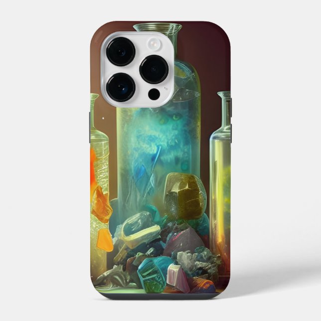 The Alchemist's Worktable Fantasy Art  iPhone Case (Back)
