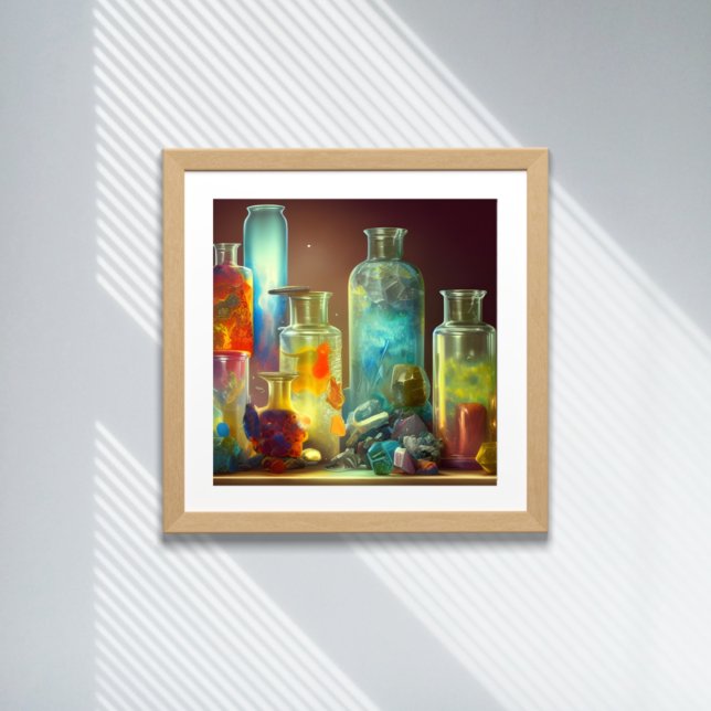 The Alchemist's Worktable Fantasy Art Poster (Creator Uploaded)