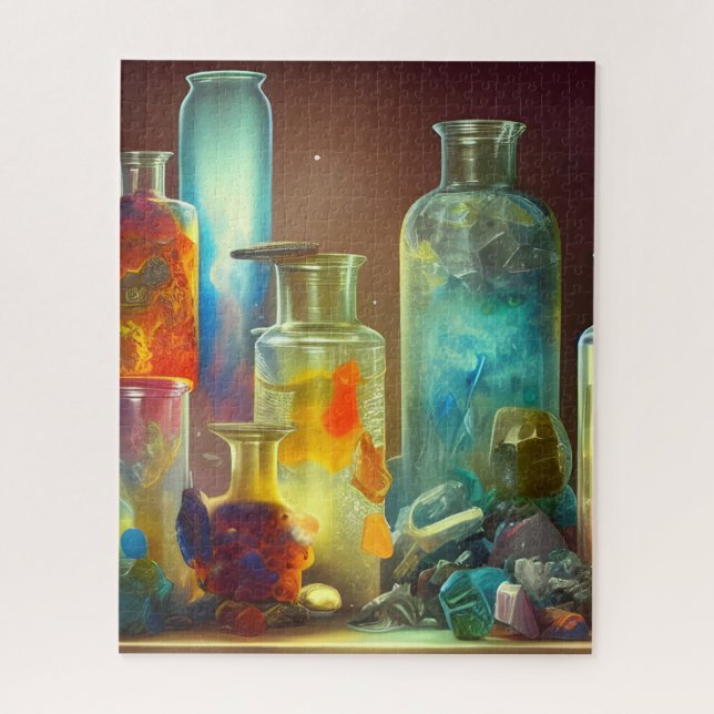 The Alchemist's Worktable Fantasy   Jigsaw Puzzle (Vertical)