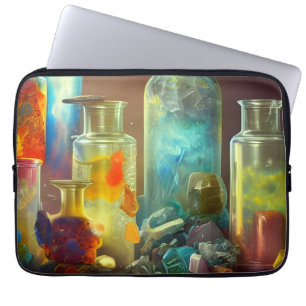 The Alchemist's Worktable Fantasy Tissue Paper Laptop Sleeve