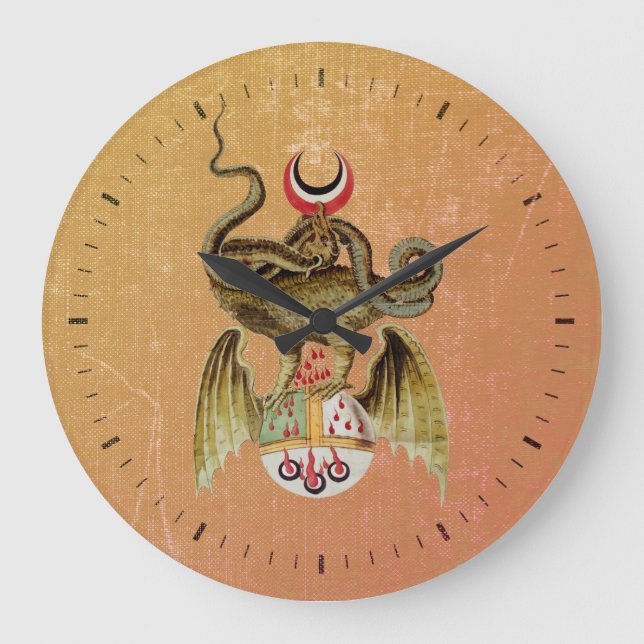 The Alchemy Dragon Large Clock (Front)