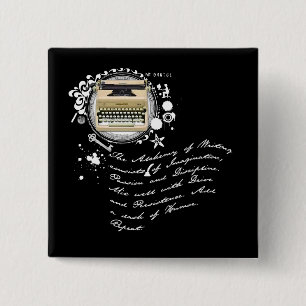 The Alchemy of Writing 15 Cm Square Badge
