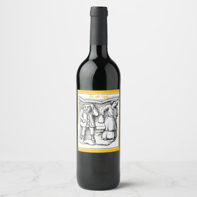 "The Ale Wife" Wine Label (Front)