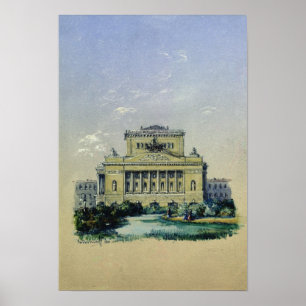 The Alexander Theatre in St. Petersburg, 1841 Poster