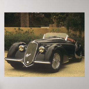 The Alfa Romeo 8C 2900B is a very rare and very Poster