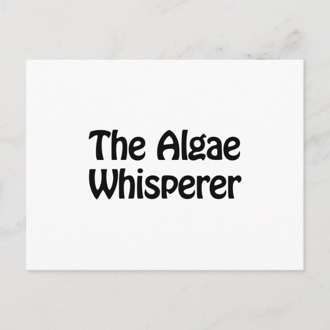 the algae whisperer postcard (Front)
