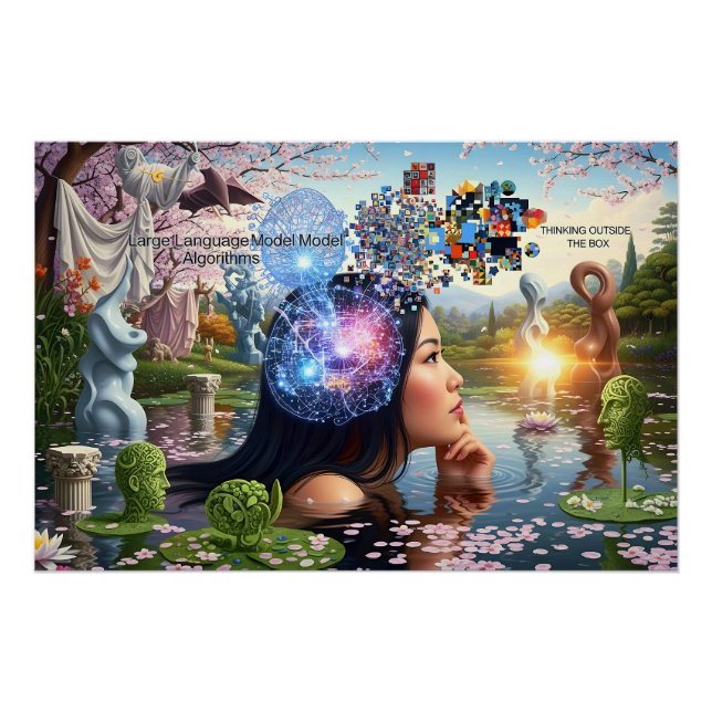 “The Algorithm of Dreams” – A Digital Portrait Poster (Front)