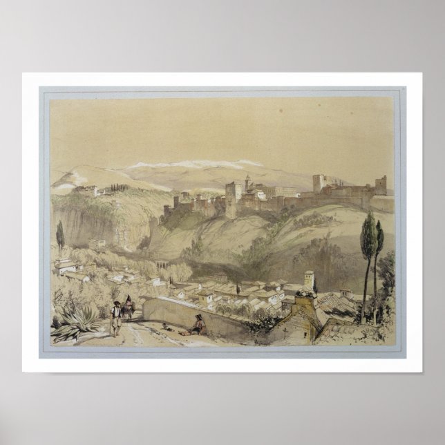 The Alhambra from the Albay, from 'Sketches and Dr Poster (Front)