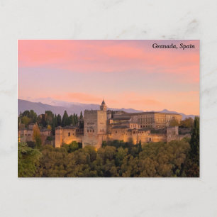 The Alhambra, Granada Spain Postcard