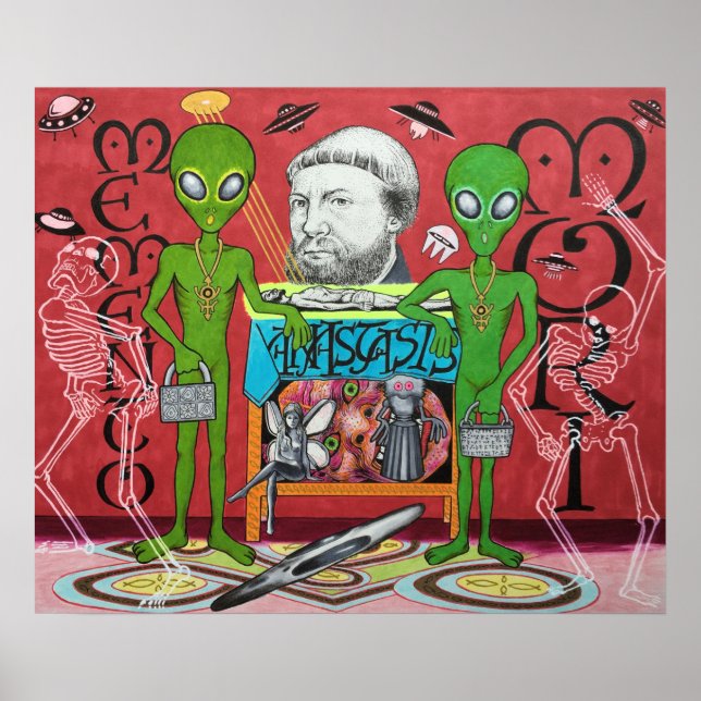 The Alien Ambassadors (Homage to Hans Holbein) Poster (Front)