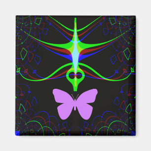 The Alien meets the butterfly.... Magnet