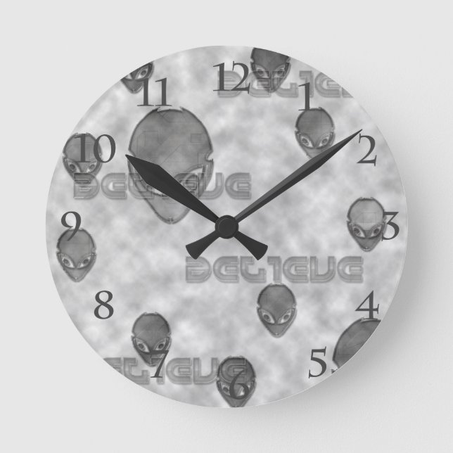 The alien Watchers Round Clock (Front)