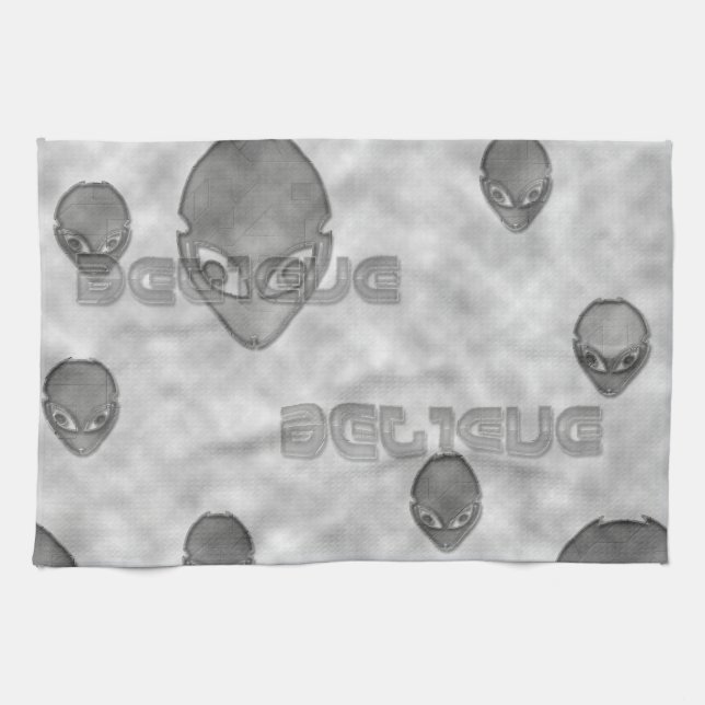 The alien Watchers Tea Towel (Horizontal)