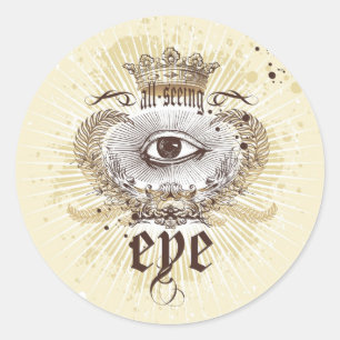 The All Seeing Eye Classic Round Sticker