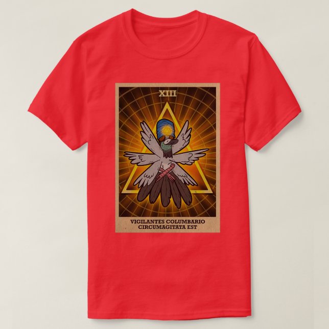 The All Seeing Pigeon T-Shirt (Design Front)